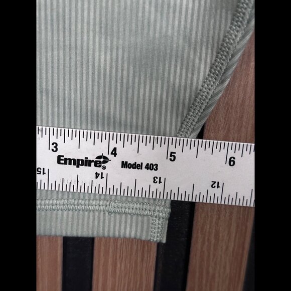 New Fabletics Pants XXL / 1X Green Tie Dye Ribbed Boost High Rise 7/8 Leggings - Picture 6 of 9